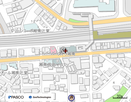 地図：辻堂駅前出張所地図