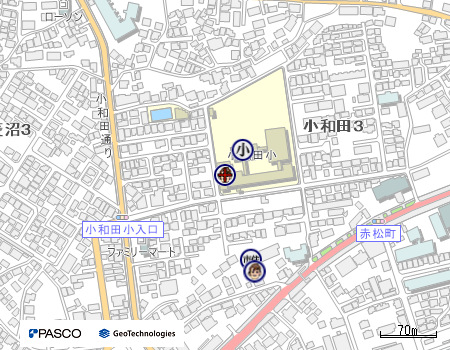 小和田第2児童クラブの地図