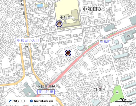 小和田児童クラブ（ピノキオクラブ）の地図