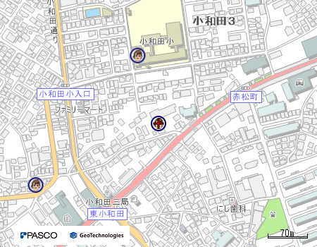 小和田児童クラブ（ピノキオクラブ）の地図