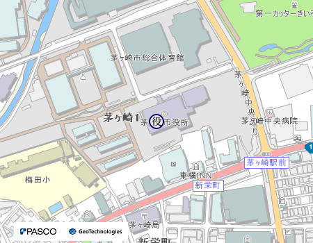 茅ヶ崎第2駐車場（市役所駐車場）案内図