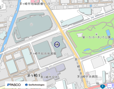 茅ヶ崎第4駐車場（市民文化会館駐車場）案内図