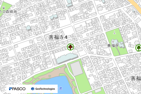地図：善福寺北緑地