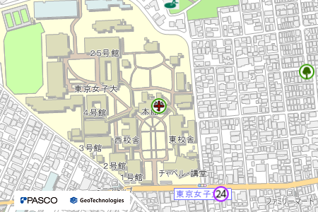 地図：東京女子大学