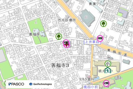 地図：善福寺北学童クラブ