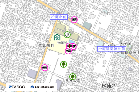 地図：松庵児童館