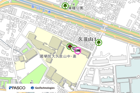 地図：国学院大学久我山高等学校