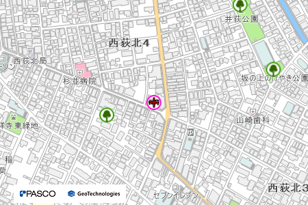 地図：ほっぺるランド西荻窪（A型）