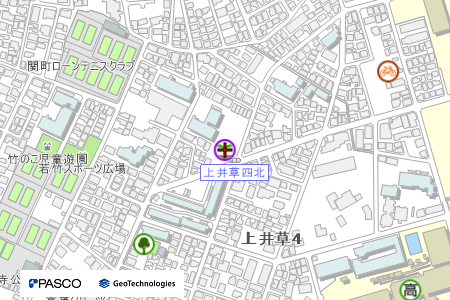 地図：上井草第二区民農園