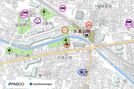 地図：久我山南自転車駐車場