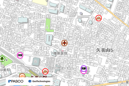 地図：久我山北自転車駐車場