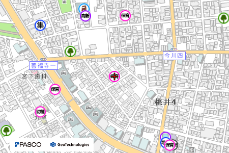 地図：Gakkenほいくえん　桃井