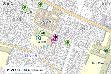 地図：宮前児童館