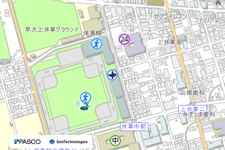 地図：TAC杉並区上井草スポーツセンター（プール）