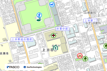 地図：井草中学校