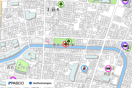 地図：関根文化公園（土のうストッカー）