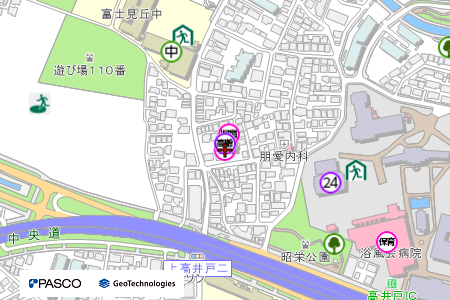 地図：高井戸西学童クラブ