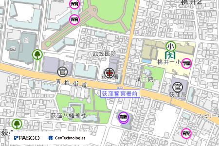地図：荻窪警察署