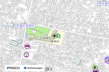 地図：神明中学校