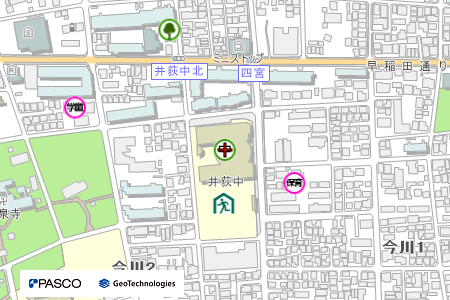 地図：井荻中学校