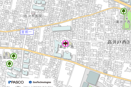 地図：高井戸西子供園