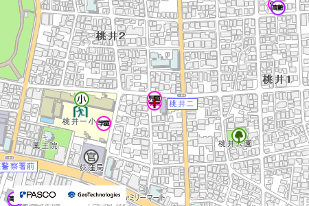 地図：桃井学童クラブ