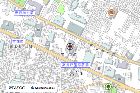 地図：高井戸警察署