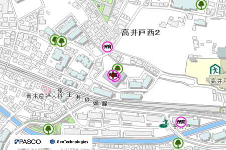 地図：高井戸児童館