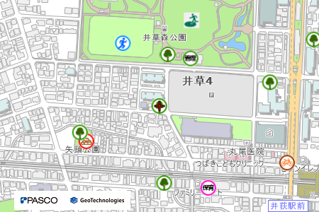 地図：井草ひまわり公園