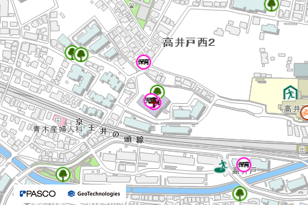 地図：高井戸学童クラブ