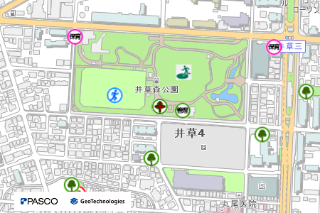 地図：井草森公園