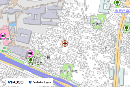 地図：高井戸自転車集積所