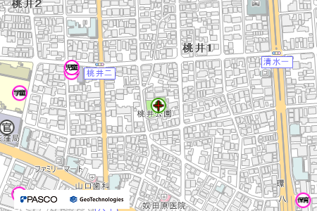 地図：桃井公園