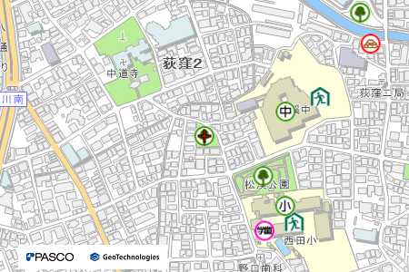 地図：西田公園