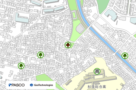 地図：乙女橋児童遊園