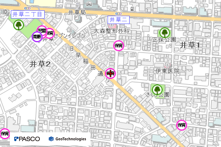 地図：下井草すきっぷ保育園