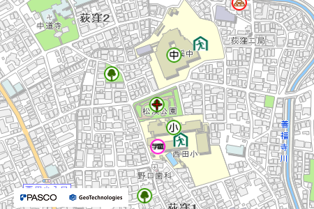 地図：松渓公園
