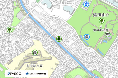 地図：堂ノ下児童遊園