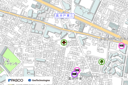 地図：高井戸正用公園