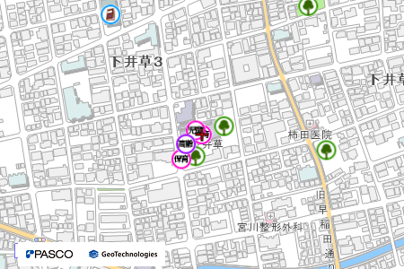 地図：下井草保育園
