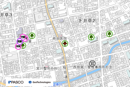 地図：銀杏稲荷公園