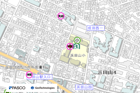 地図：浜田山第二学童クラブ