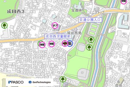 地図：成田保育園