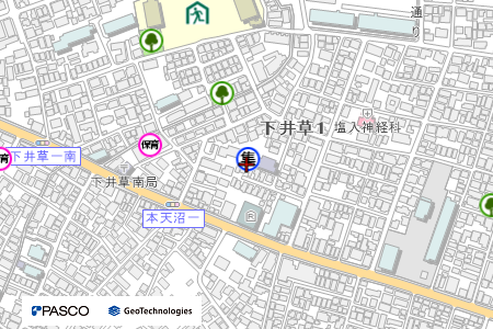 地図：コミュニティふらっと東原