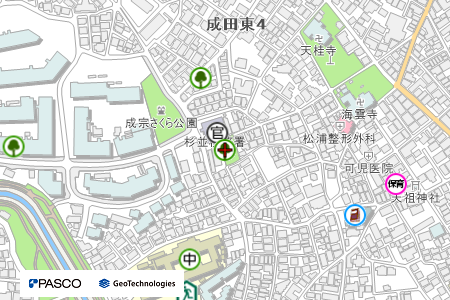 地図：東田児童遊園