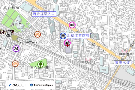 地図：永福北保育園