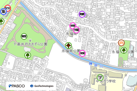 地図：永福南公園