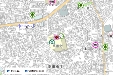 地図：東田学童クラブ