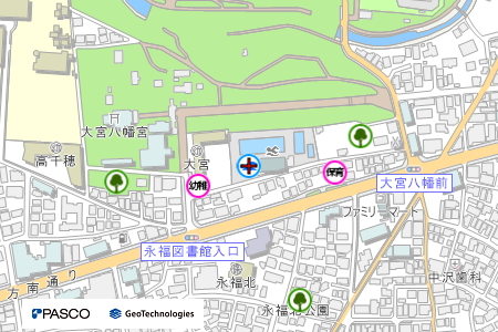 地図：和田堀公園プール