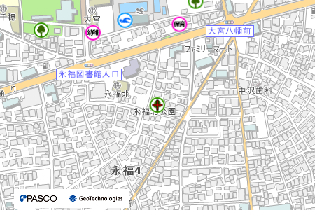 地図：永福北公園